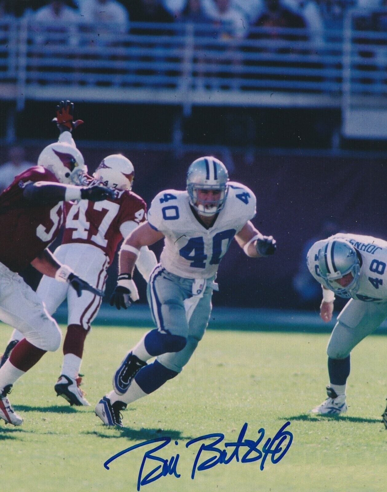 Bill Bates Autographed Signed 8x10 Photo Poster painting ( Cowboys ) REPRINT