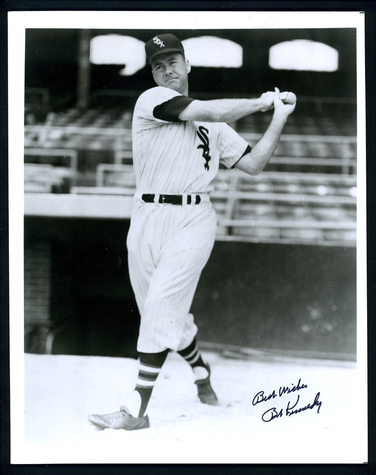 Bob Kennedy Signed Autographed 8 x 10 Photo Poster painting Chicago White Sox