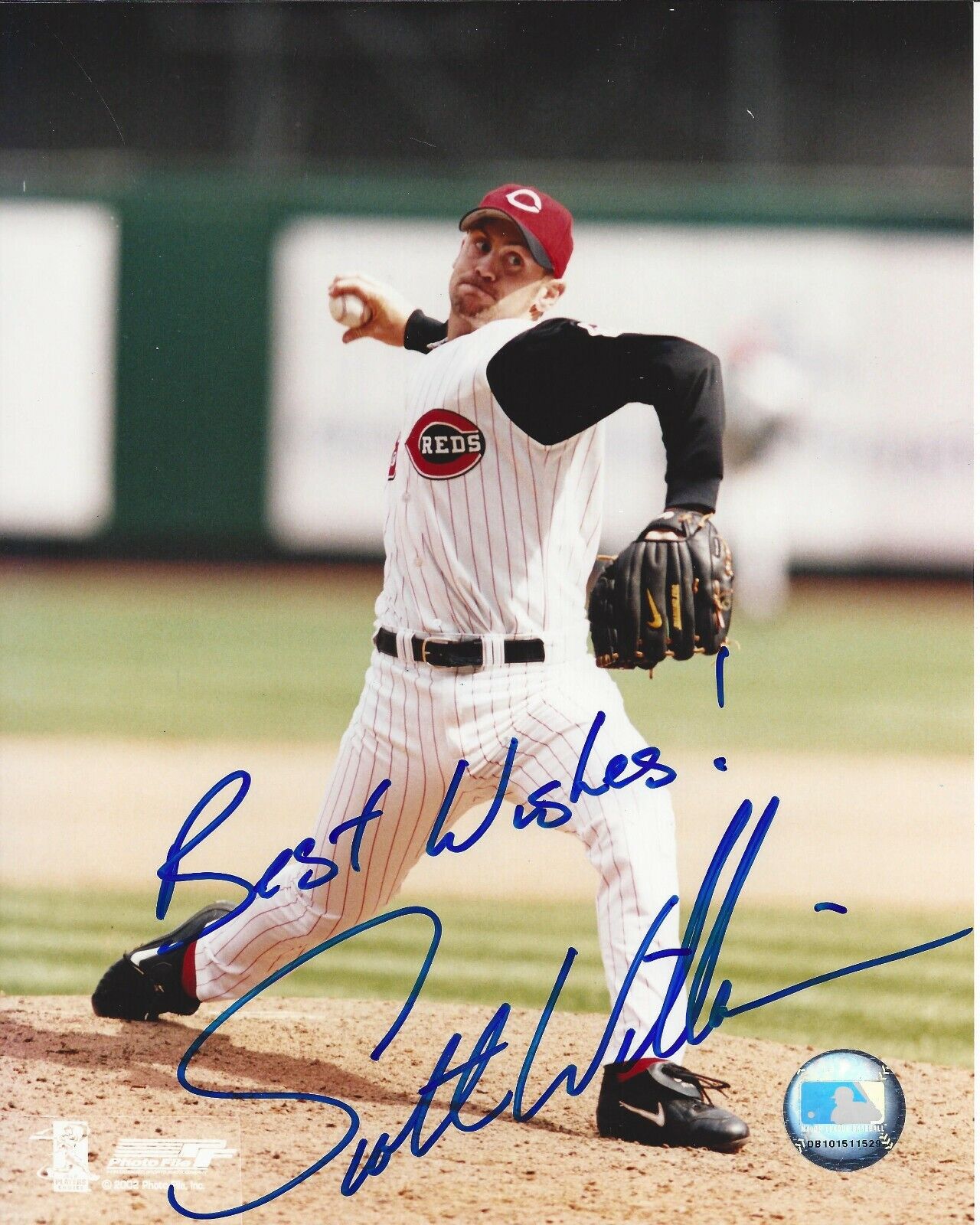 Scott Williamson Autographed 8x10 Cincinnati RedsB638