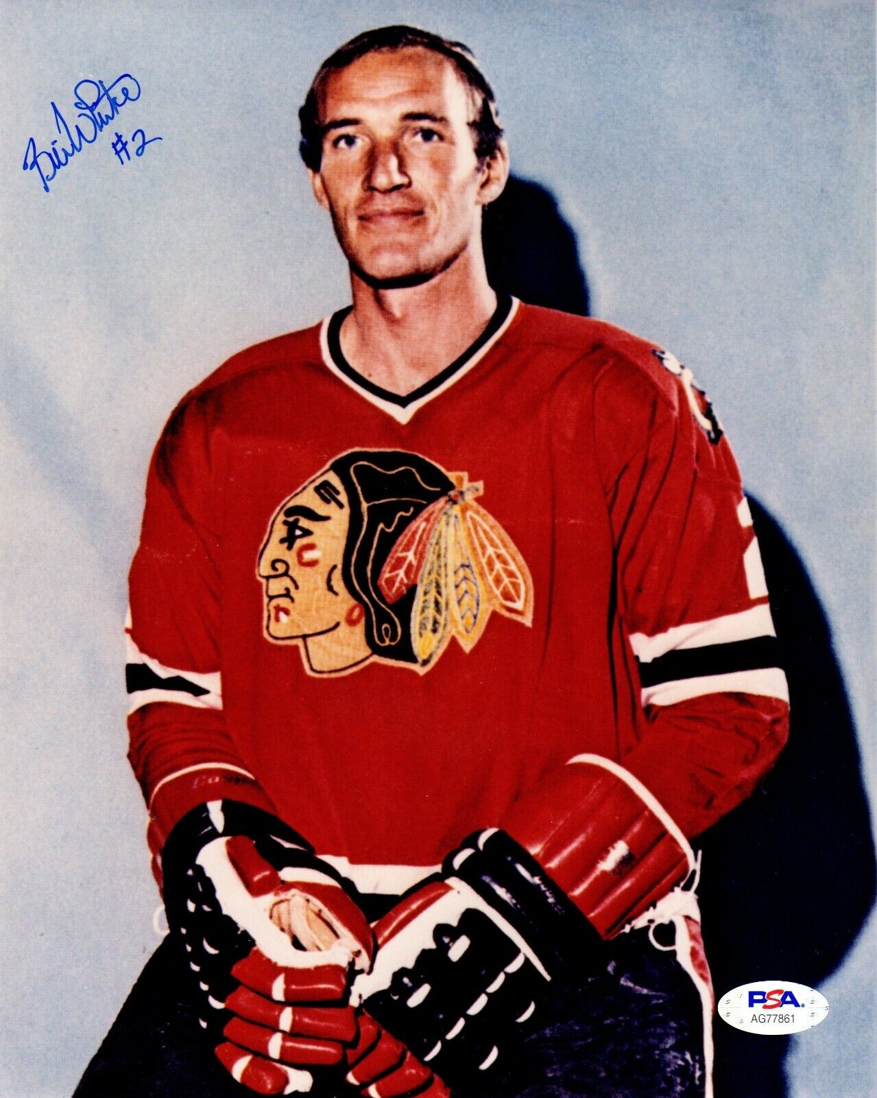 Bill White autographed signed 8x10 Photo Poster painting NHL Chicago Blackhawks PSA COA Canada