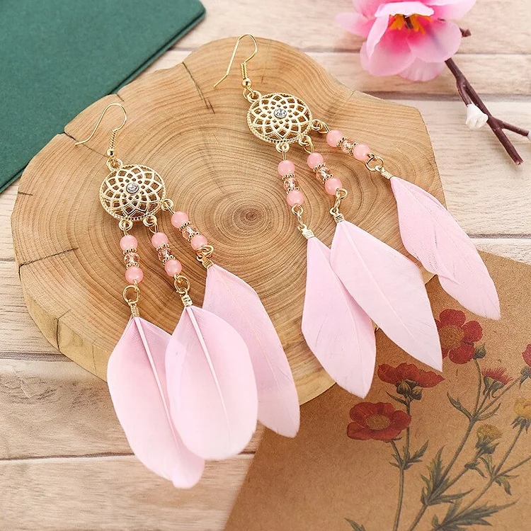 Brown Black Bohemian Dreamcatcher Earrings – Teal By Tanvi