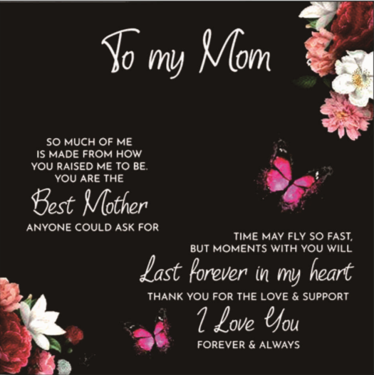 To My Mom Greeting Cards Gift Cards for Necklace