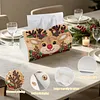 Peinture en PU pour la bo&icirc;te de mouchoirs DIY de No&euml;l en perles et diamants 25x15,5cm