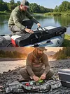 3 Layers Fishing Rod Case Portable Folding Fishing Pole Bag for Outdoor Fishing