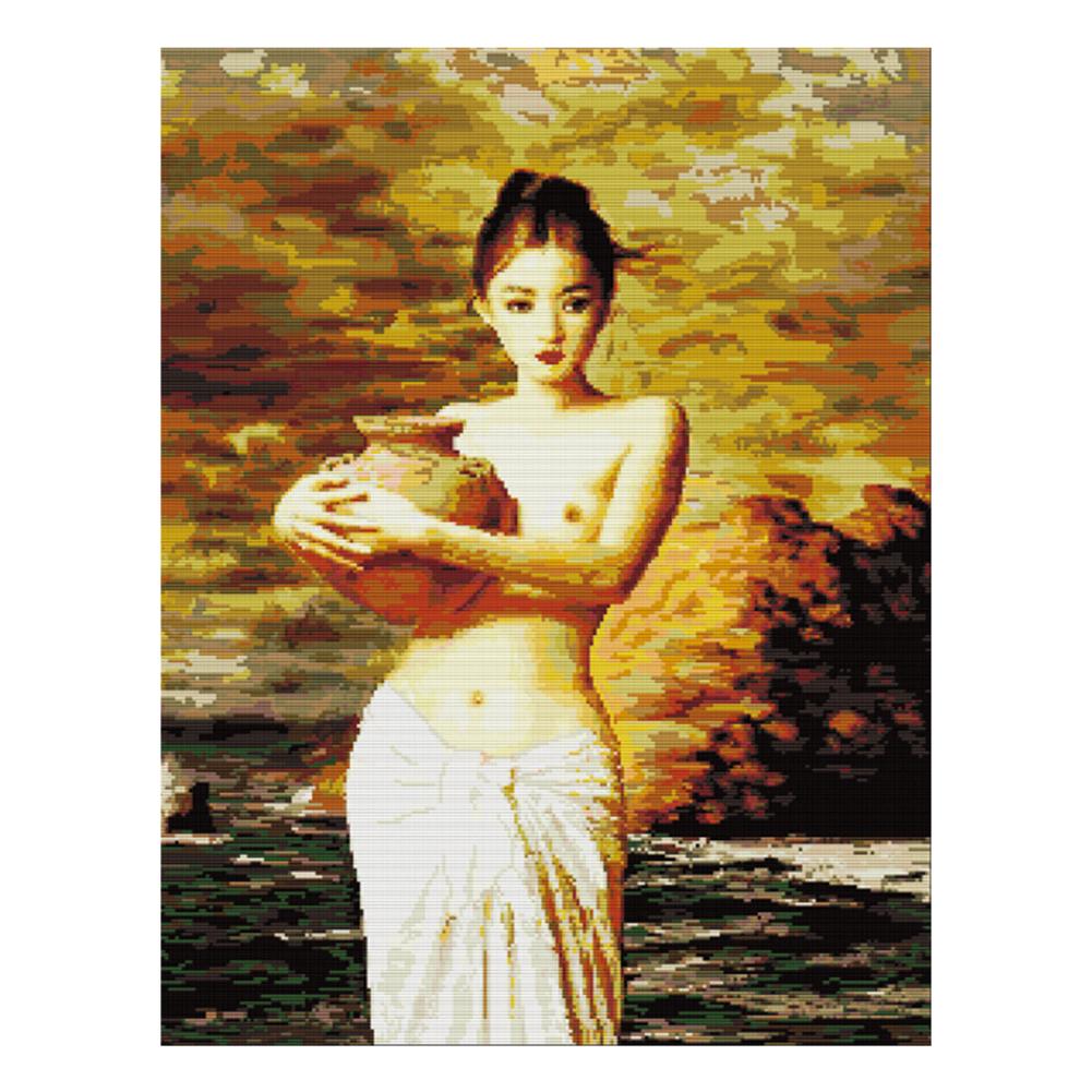 

Tao Meiren - 11CT Stamped Cross Stitch - 71*84cm, 501 Original