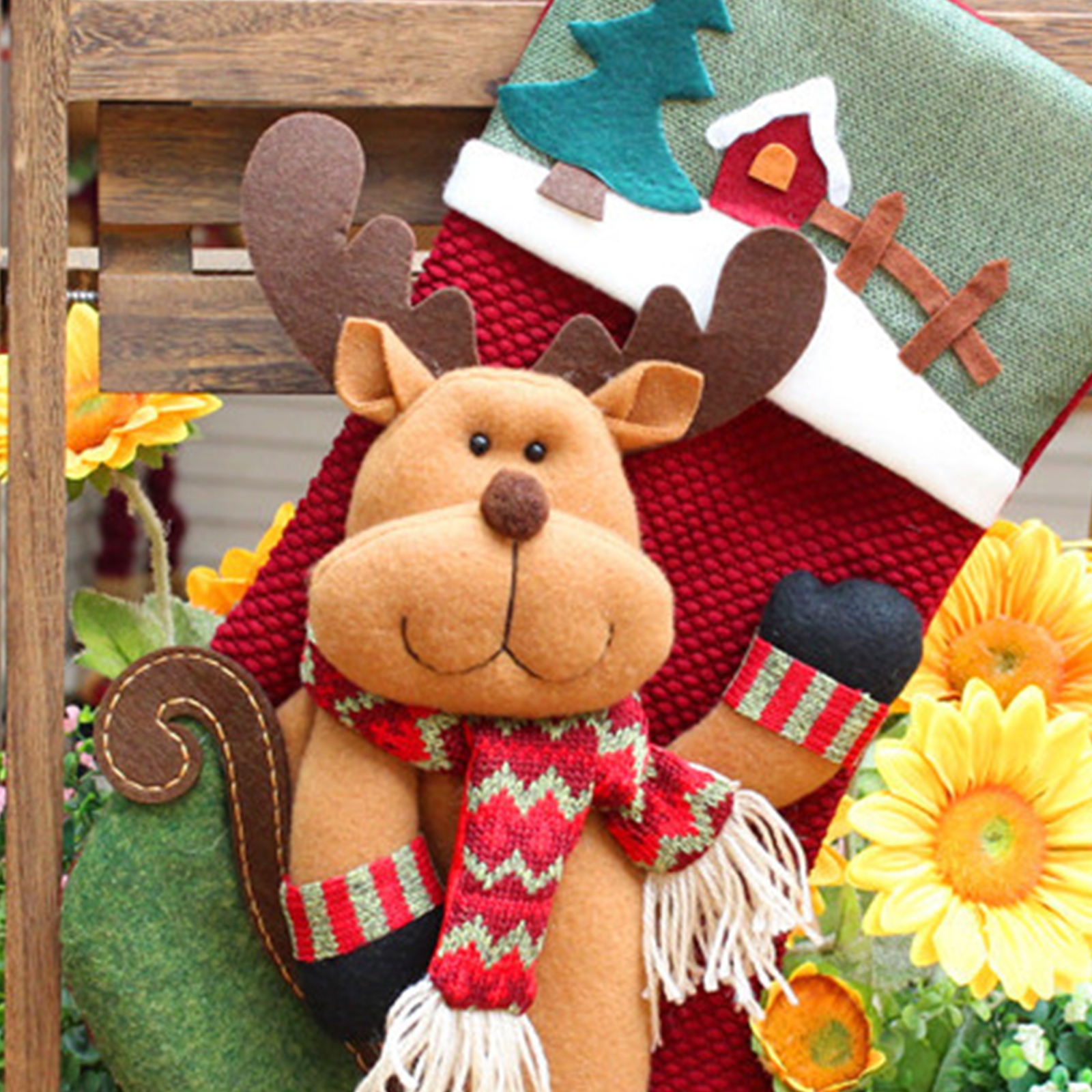

Christmas Stockings Gifts Bag Big Plush Socks Bags Xmas Decorative Socks, 501 Original