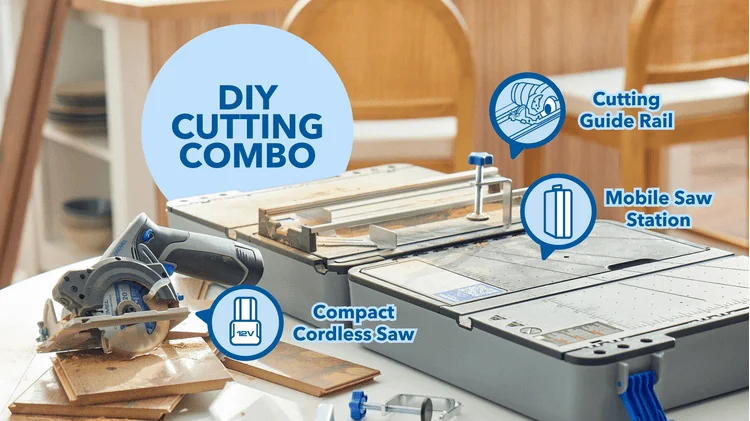 CS12V-S1C Stație de ferăstrău portabilă cu carcasă de tăiere și ferăstrău compact fără fir de 12V