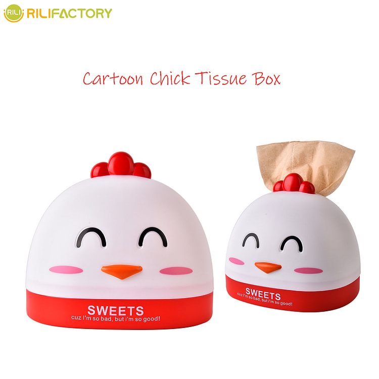 Cartoon Chick Tissue Box Rilifactory