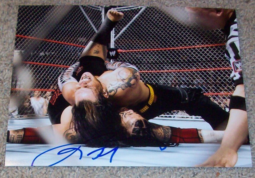 JEFF HARDY SIGNED AUTOGRAPH WWE WWF TNA IMPACT WRESTLING 8x10 Photo Poster painting E w/PROOF