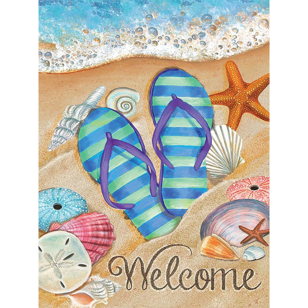 

(Multi-Size) Seaside - Round/Square Drill Diamond Painting - 30*40CM, Square diamond 30*40cm, 501 Original