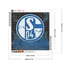 Wasser Fu&szlig;ball Schalke 04 - Rund Diamant Malerei - 40*40CM