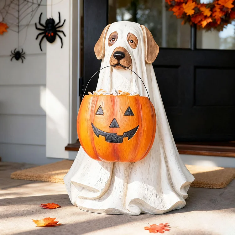 Halloween Ghost Dog Candy Bowl