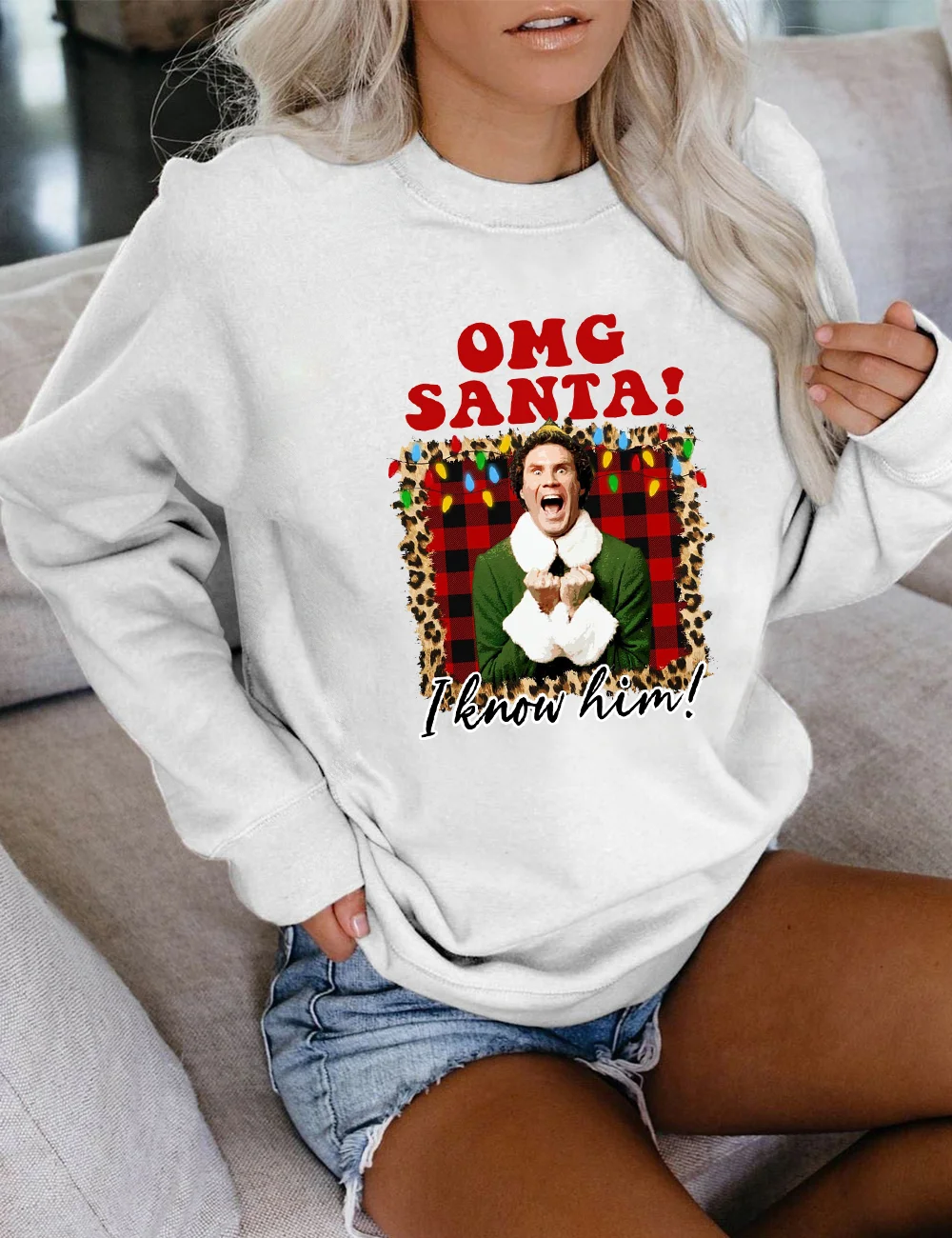 OMG Santa I Know Him Christmas Sweatshirt