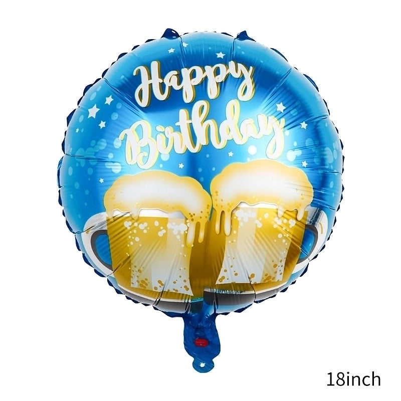 50 Pieces Birthday Letter Aluminum Film Party Balloons 1 Piece