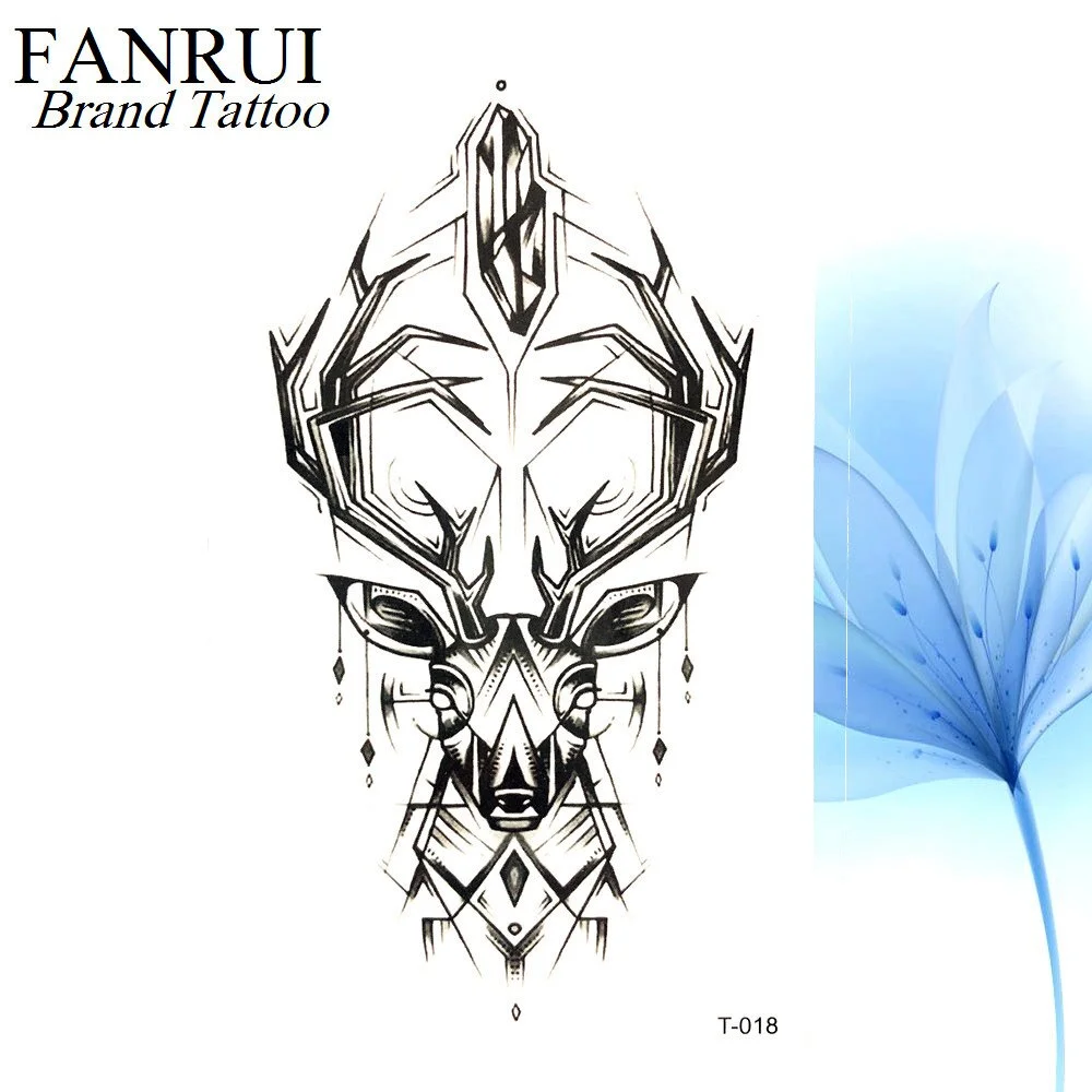 Chinese Black Dragon Temporary Tattoo Stickers Men Body Arm Art Painting Fake Tattoo Cloud Forest Tatto Tribal Boys Hands Chest