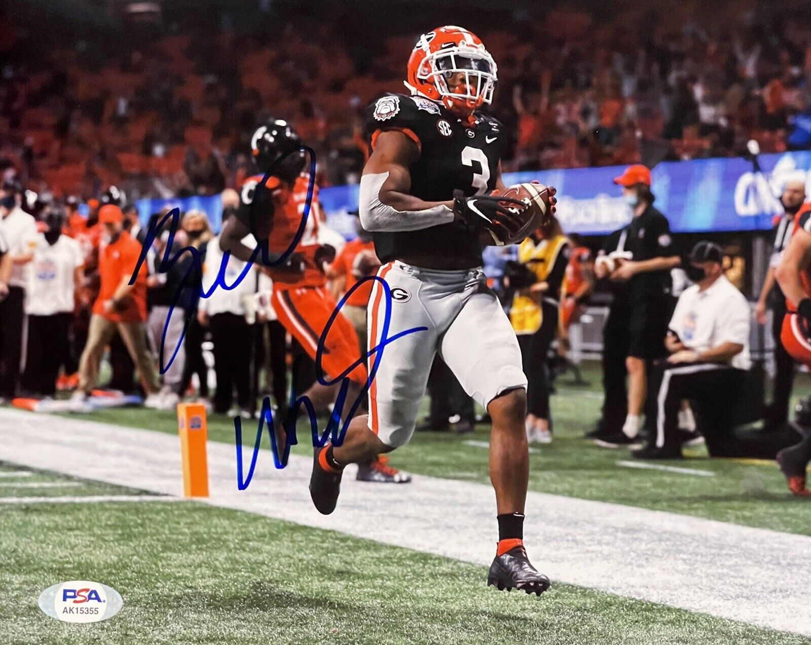 Zamir White Signed Auto Georgia Bulldogs 8x10 Photo Poster painting National Champs Psa/Dna