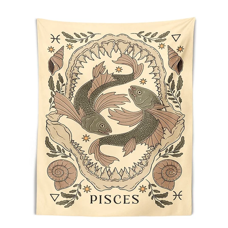 Constellation Tarot Tapestry Boho Tapestry Tarot Card Tapestry Wall Hanging Trippy Divination Beach Mat Sun Moon Wall Decor