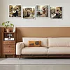 (4-Pack)Retro Girl-Full Round Diamond Painting 30*30CM
