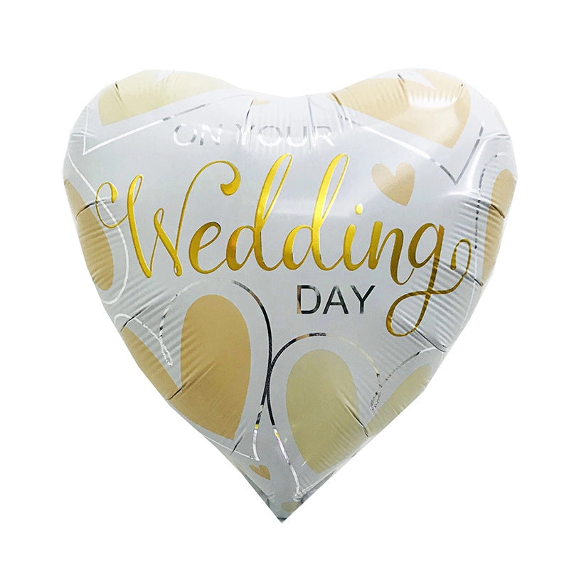 Vacation Minimalist Heart Shape Aluminum Film Travel Daily Balloons