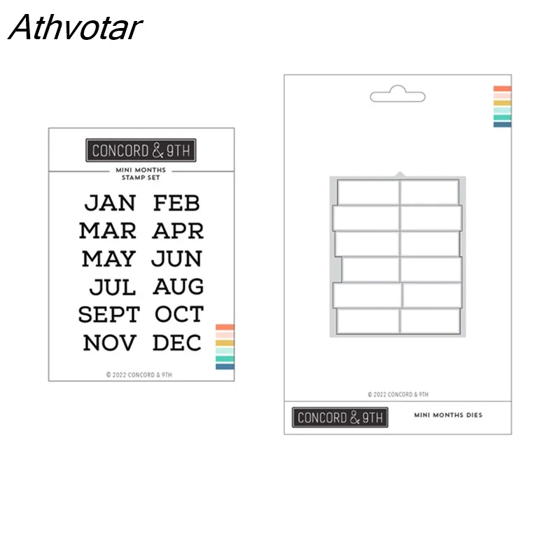 Athvotar New Pop-Up Shoppe Metal Cutting Dies and Clear Stamps Scrapbook Diary Secoration Embossing Template Diy Greeting Card