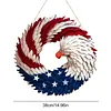 American Eagle Flag Patriotic Wreath 2026 USA 250 Decorations 250th Anniversary Eagle Wreath for 4th of July for Front Door Wall Party Holiday Decoration