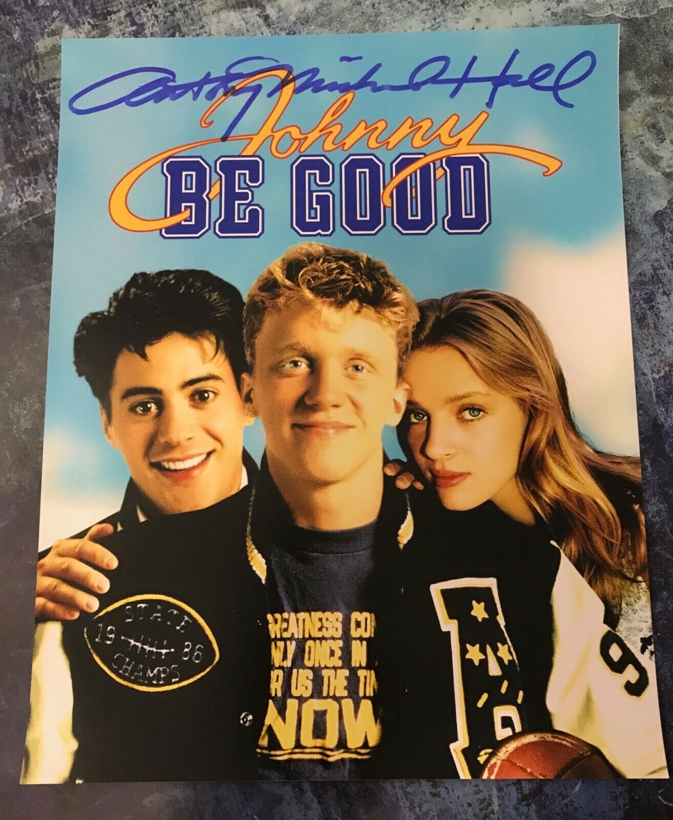 GFA Johnny Be Good Movie * ANTHONY MICHAEL HALL * Signed 11x14 Photo Poster painting COA