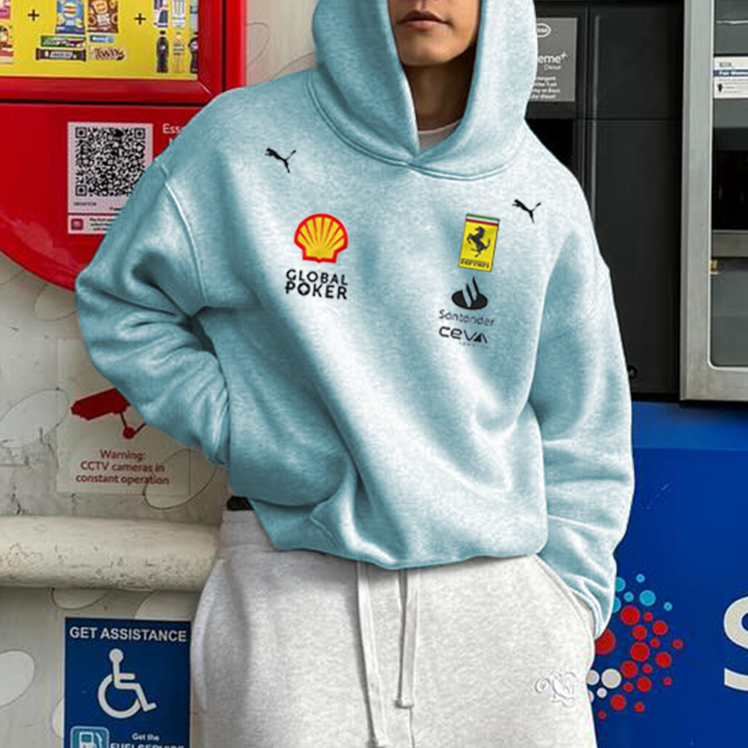 Men's Loose Racing Hoodie / TECHWEAR CLUB / Techwear