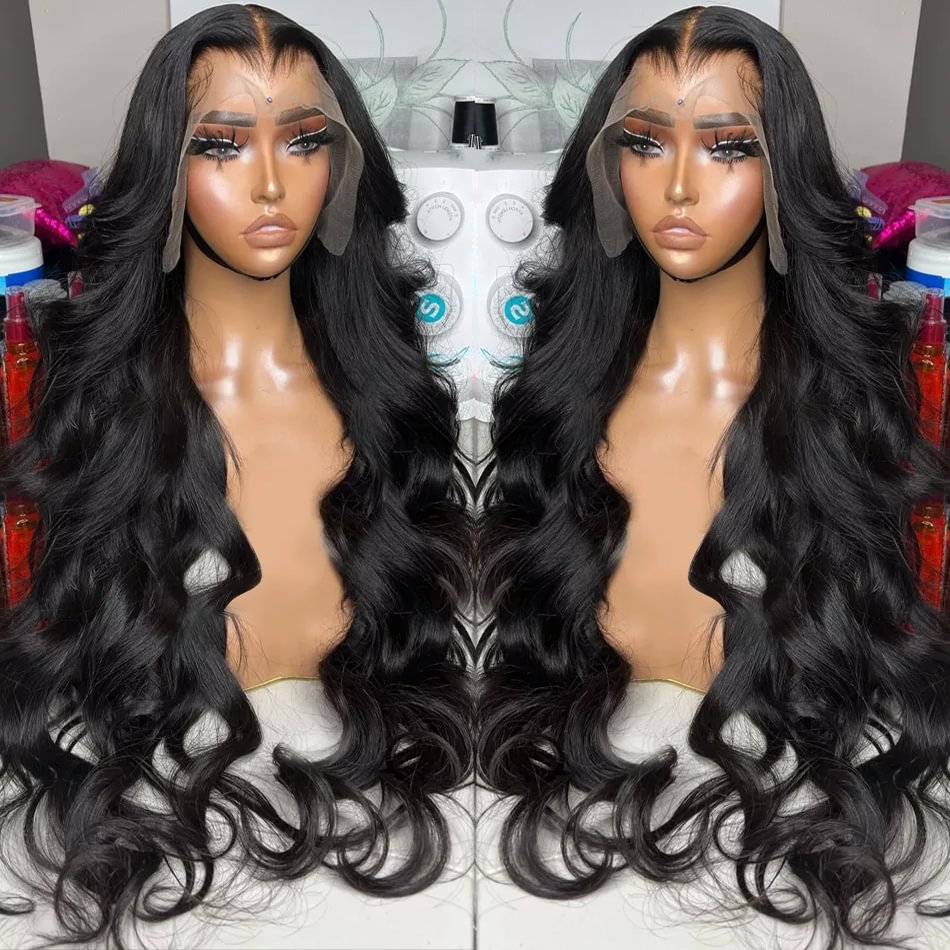30 40 Inch 360 Body Wave Lace Front Human Hair Wigs Brazilian Loose Water Wavy Human Hair Lace Frontal Wigs For Black Women US Mall Lifes