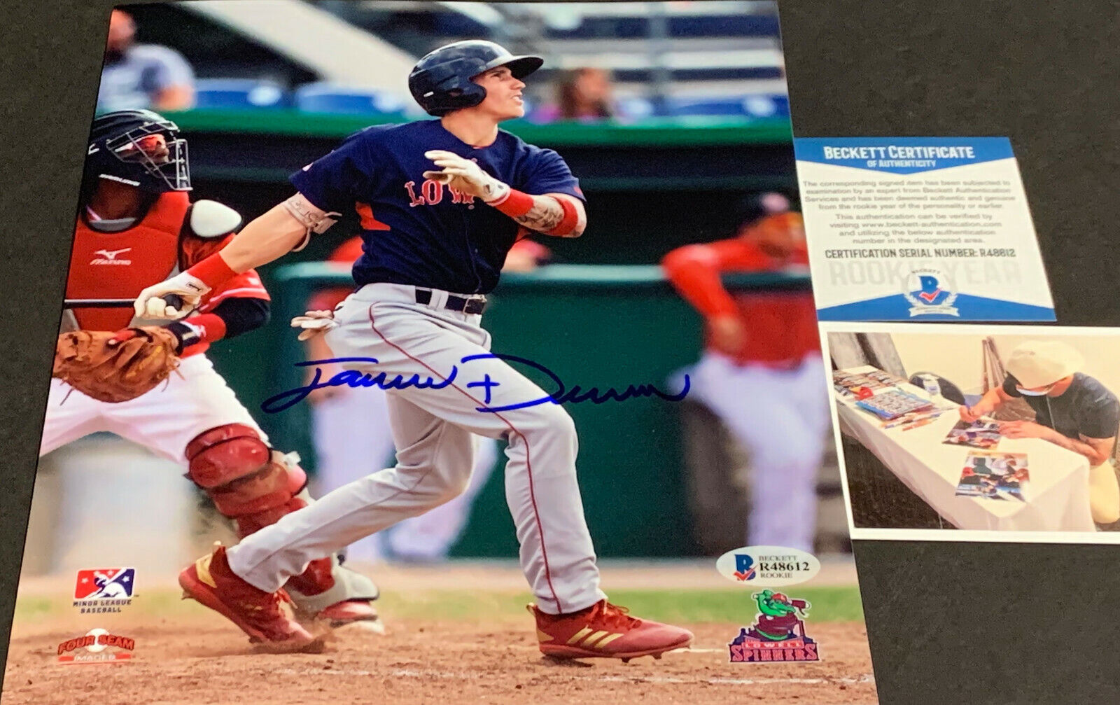 Jarren Duran Boston Red Sox Autographed Signed 8x10 Photo Poster painting BECKETT ROOKIE COA ,