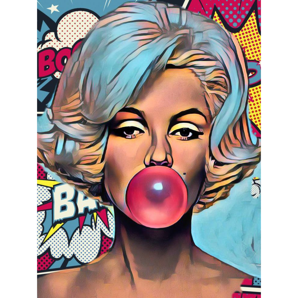 

30*40CM-Round Drill Diamond Painting-Marilyn Monroe, 501 Original