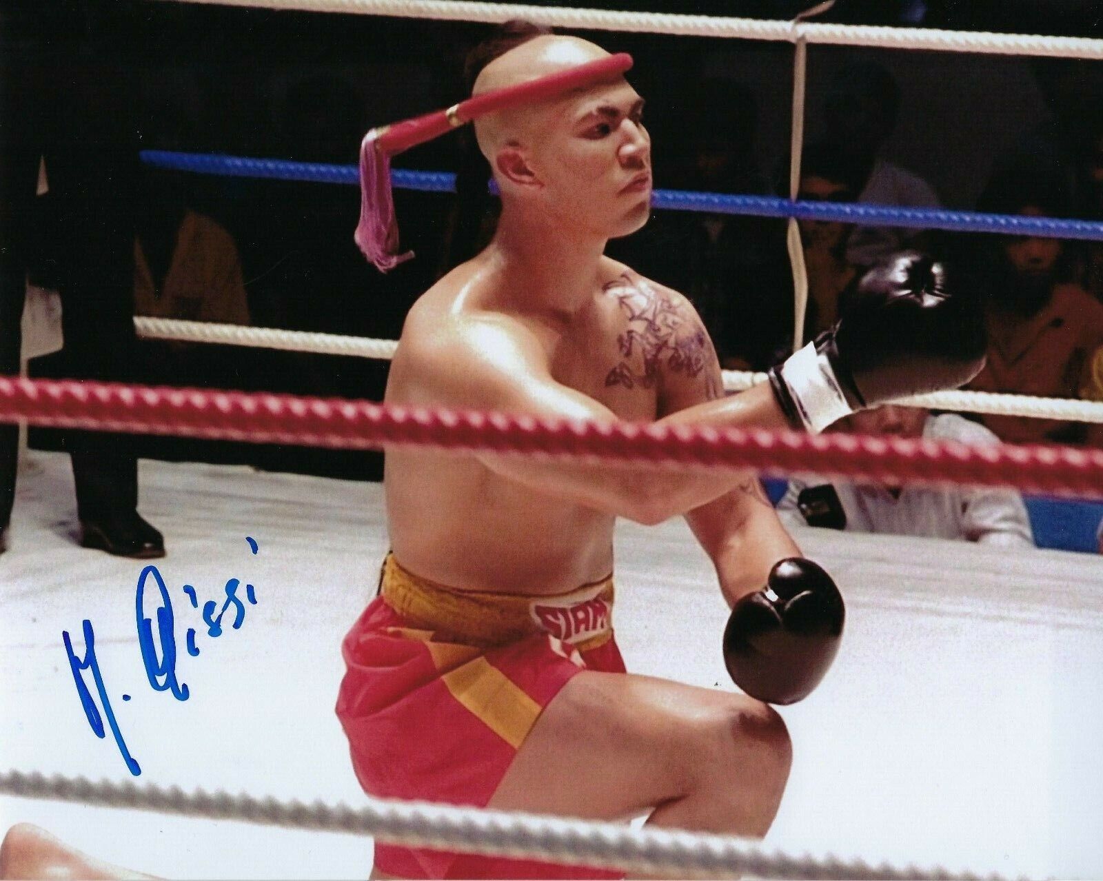 GFA Kickboxer Movie 2 Tong Po * MICHEL QISSI * Signed 8x10 Photo Poster painting PROOF MH7 COA