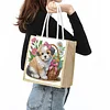 DIY Flower Basket Diamond Painting Shopping Bag Diamond Tote Handbag
