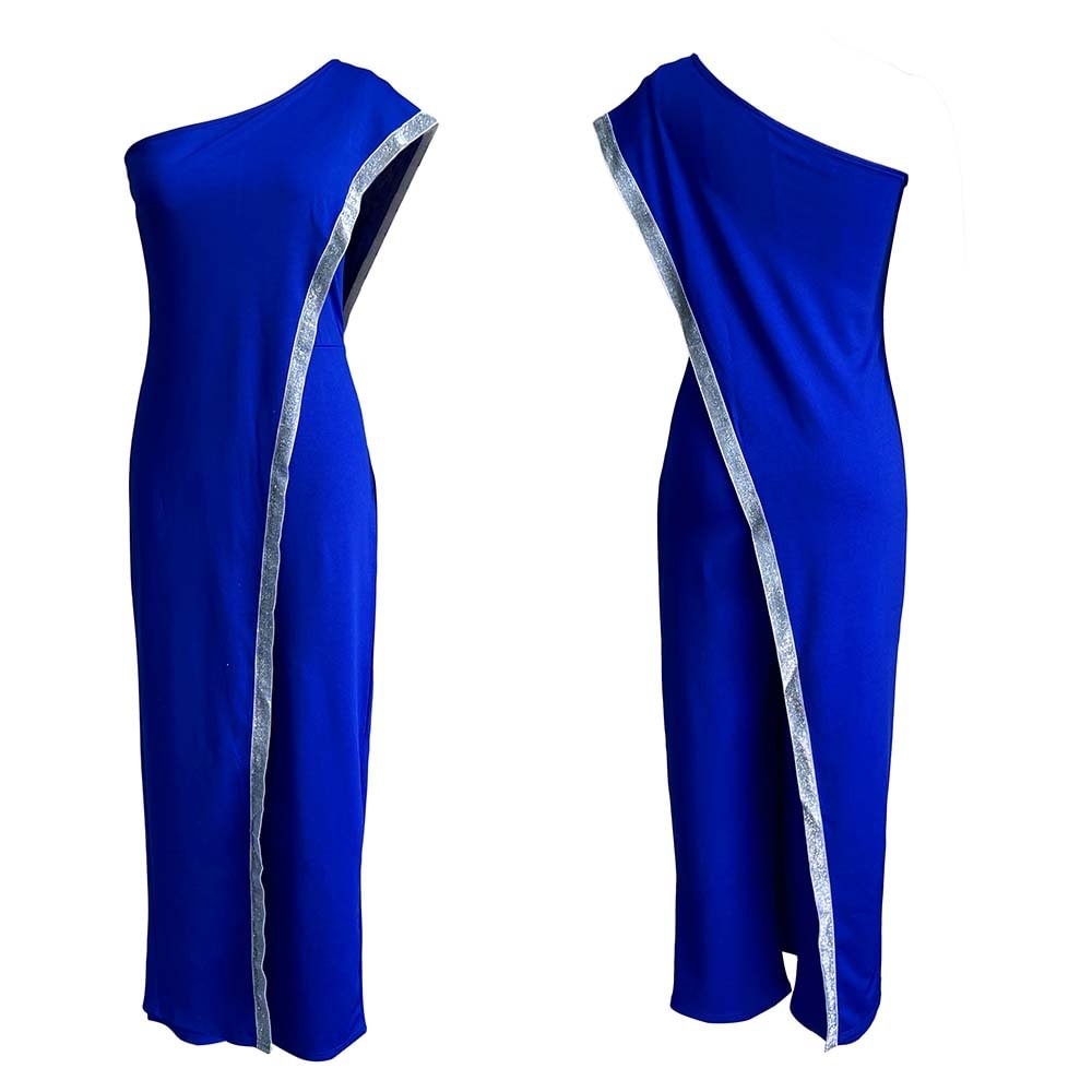 Bright Fashion Jumpsuit One Shoulder African Plus Size Trousers Bottoms