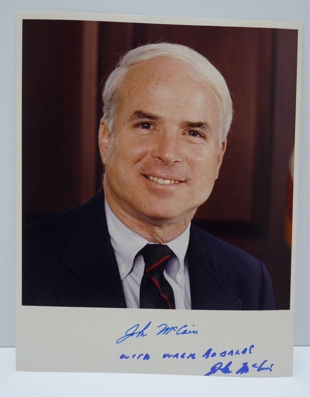 John McCain Autographed Signed Senator President 8x10 Photo Poster painting Beckett Certified