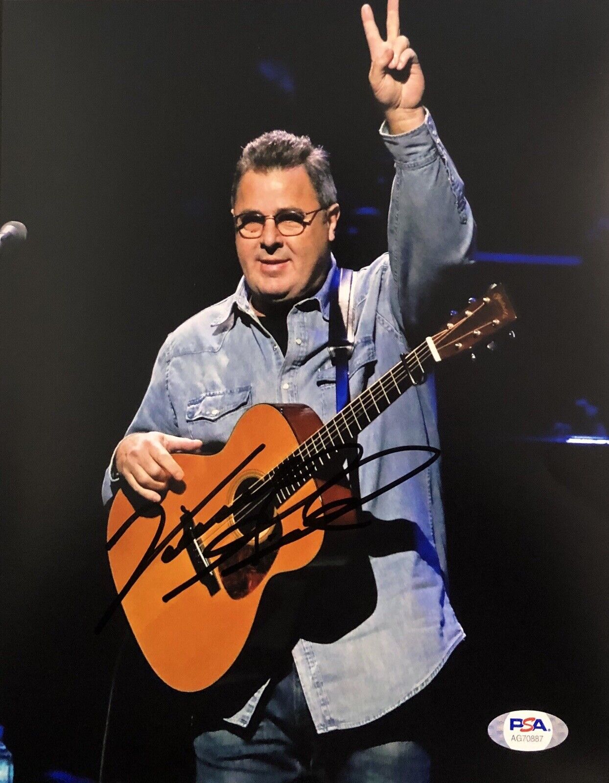 Vince Gill Signed Autographed When I Call Your Name 8x10 Photo Poster painting Country Psa/Dna