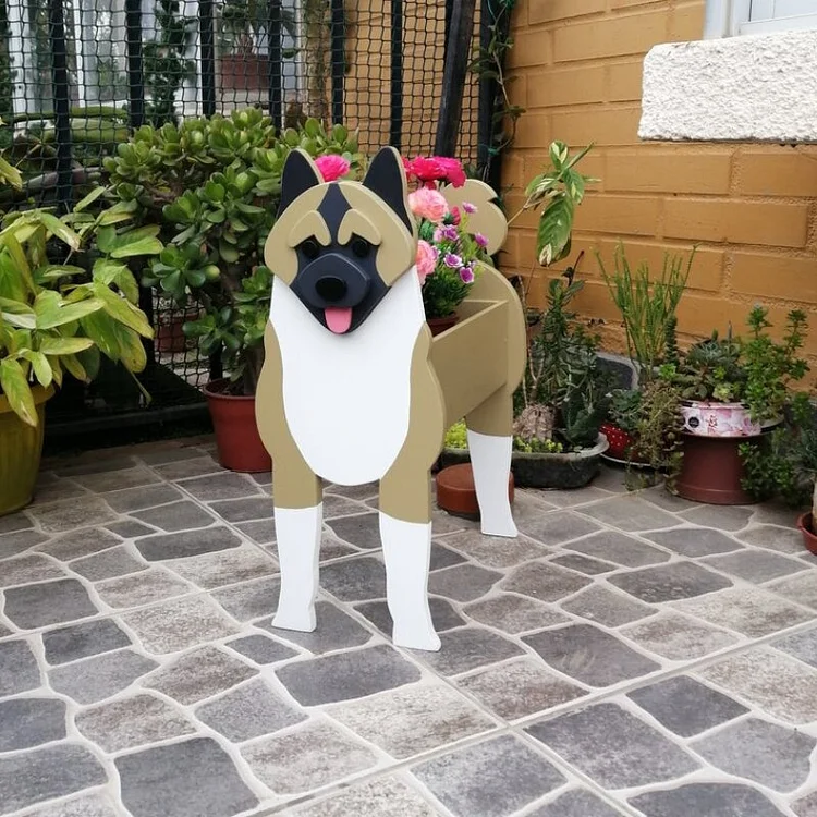 American Akita Planter