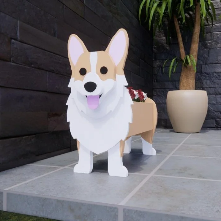 Corgi Planter