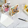 6PCS Diamond Painting Bees Greeting Cards Postcards with Envelopes