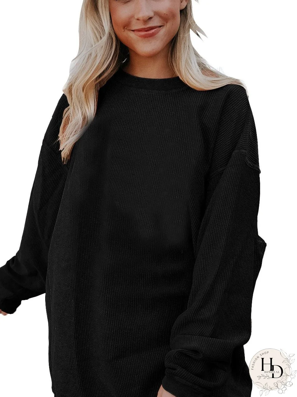 Stylish Waffle Knit Top