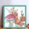 【Limited Stock Sale】Knitting Scarves-14CT Stamped Cross Stitch 22*22cm/8.66*8.66in tapestrymarket