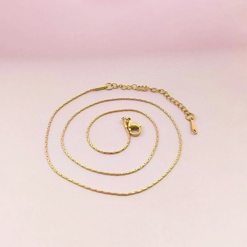 Casual Minimalist Solid Color 201 Stainless Steel Necklace