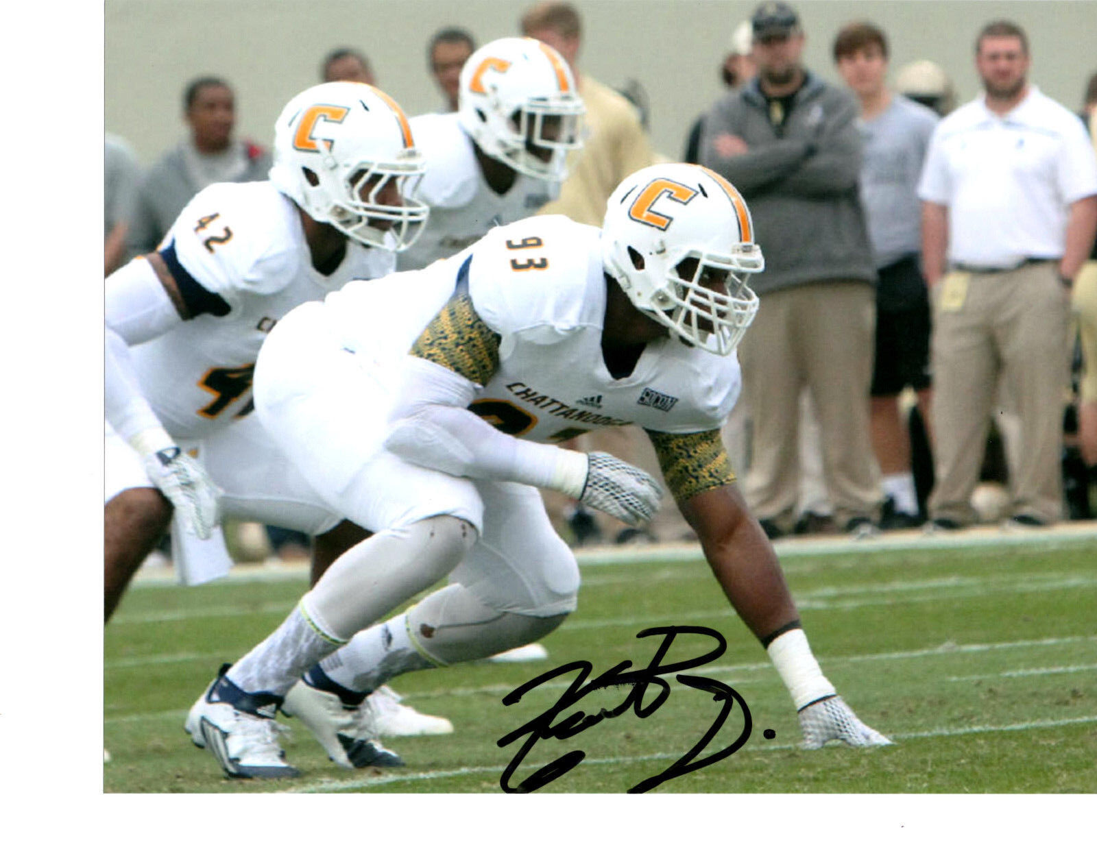 Keionta Davis Tennessee Chattanooga signed autographed 8x10 football Photo Poster painting c