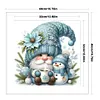 Blue Dryad And Snowman-11CT Counted Cross Stitch 40*40cm/15.75*15.75in
