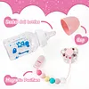 Cute Pink Magnetic Pacifier and Bottle 3 Pcs Set Safe Reborn Baby Doll Accessories - RBBI-Myrebornbabydoll&reg; Myrebornbabydoll&reg;