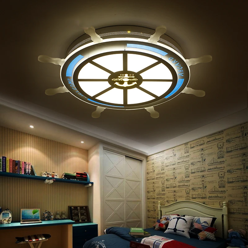 Children Pirate Dreaming Modern Led Ceiling Lights For Children Room Room Deco Ceiling Lamp Iluminacion