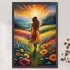 Girl Back-11CT Stamped Cross Stitch 40*60cm/15.75*23.62in(Big Size)