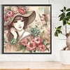 (Multi-Style)Flowers Lady-Full Round Diamond Painting 40*40/40*50CM