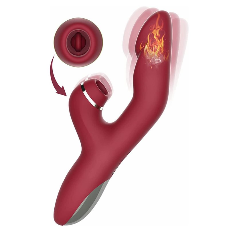 2-in-1 Finger Vibrator With Sucking Clitoris Stimulator 