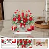 DIY Flower Candle Acrylic Special Shape Diamond Painting Desktop Ornaments