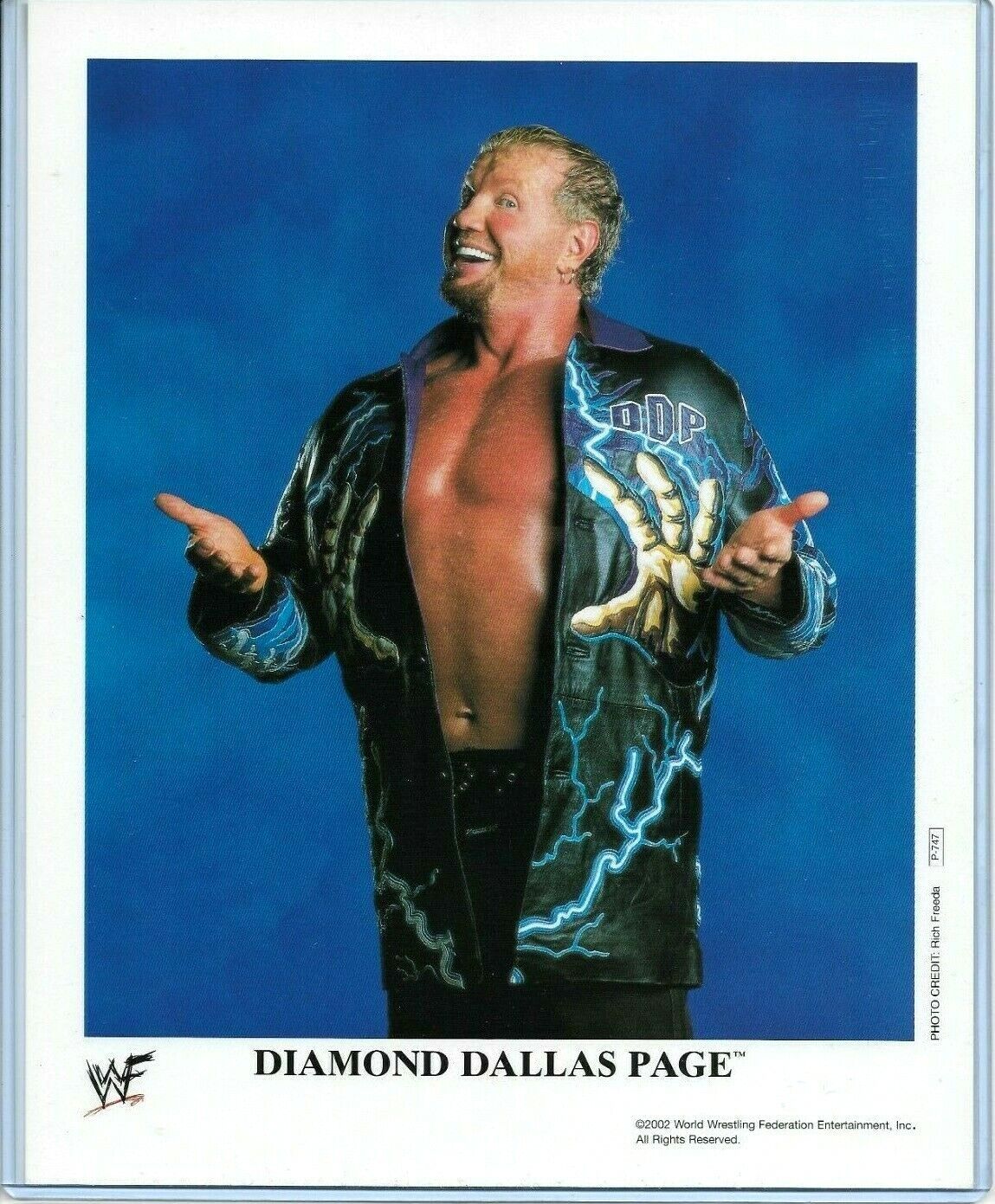 WWE DIAMOND DALLAS PAGE P-747 LICENSED AUTHENTIC ORIGINAL 8X10 PROMO Photo Poster painting DDP